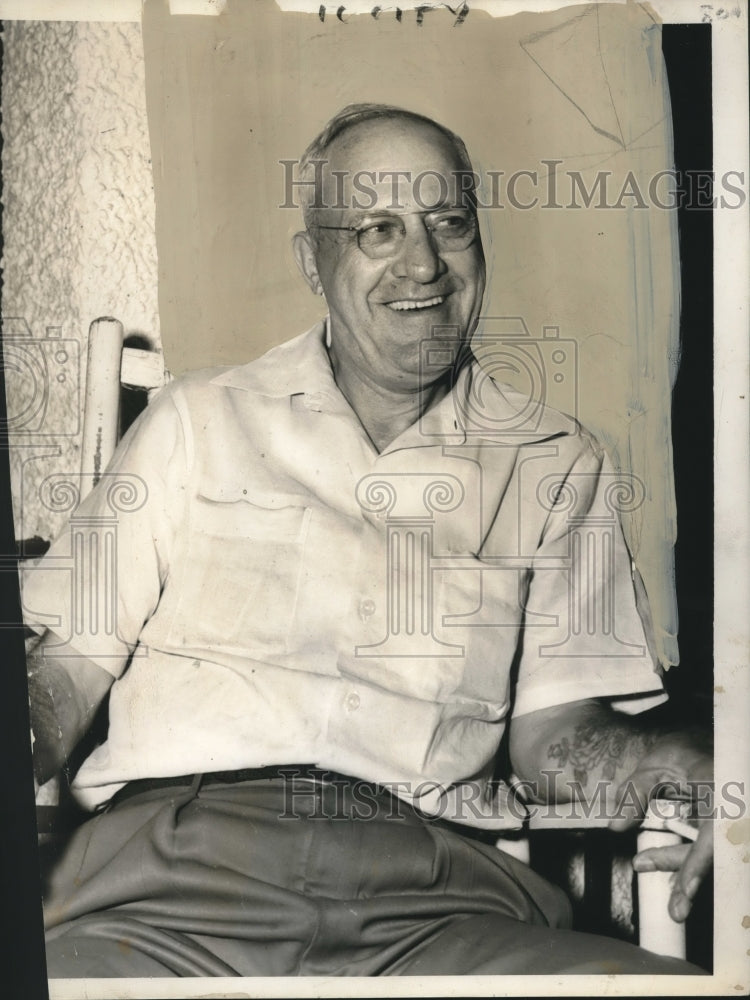 1950 Press Photo Joseph S. Font, retiring teacher - nob13304