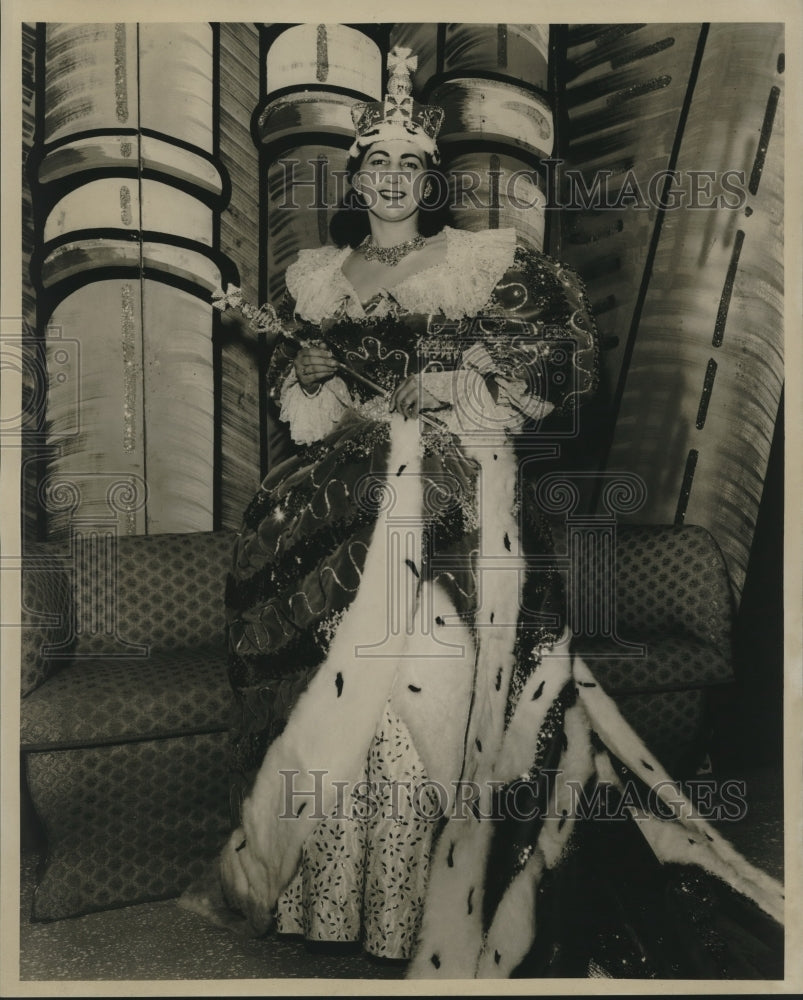 1954 Press Photo Miss Rose Mary Gambino, Queen of Carrollton - nob13598