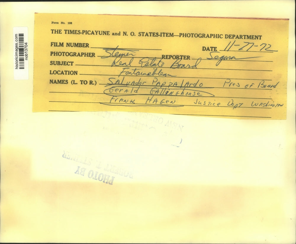 1972 Press Photo Real Estate Board delegates at Fontainebleau - nob13704