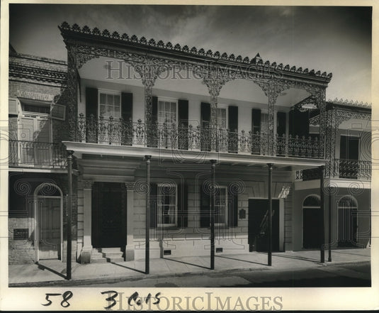 1974 Press Photo Gallier House, 1132 Royal St., New Orleans, Louisiana 70116- Historic Images