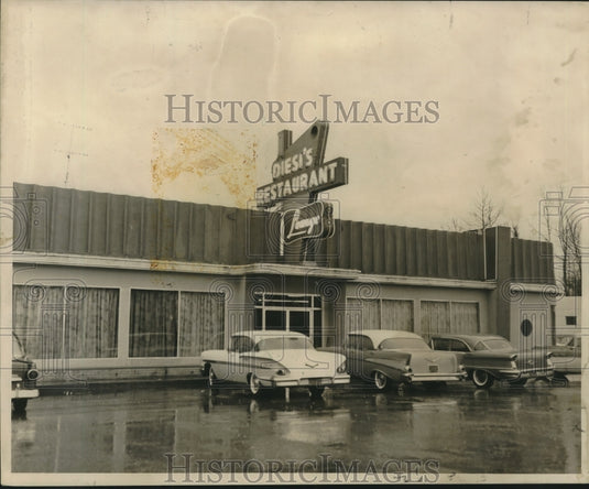 1958 Press Photo Diesi's Restaurant, owned by Representative Frank J. Diesi