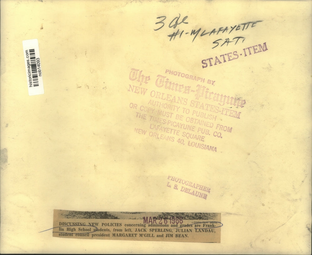 1966 Press Photo Jack Sperling, Julian Landau, Margaret M'Gill and Jim Beam