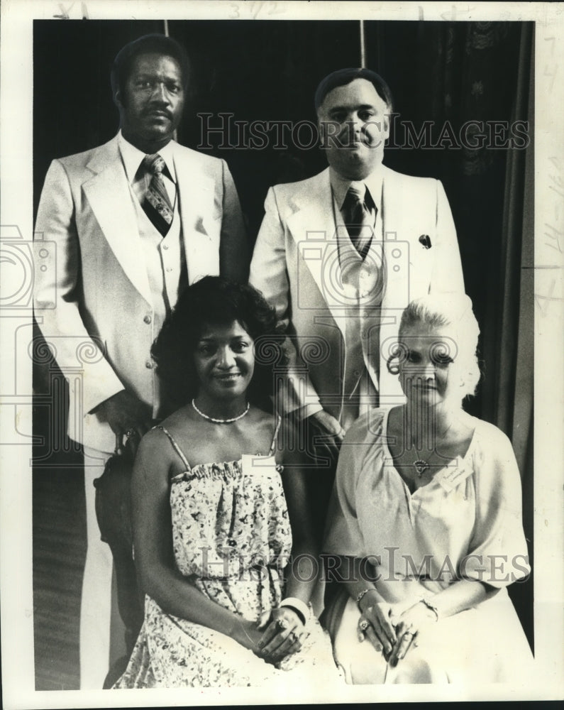 1978 Press Photo Inaugural committeeman Leon Fulton & Dave Burrus - Historic Images