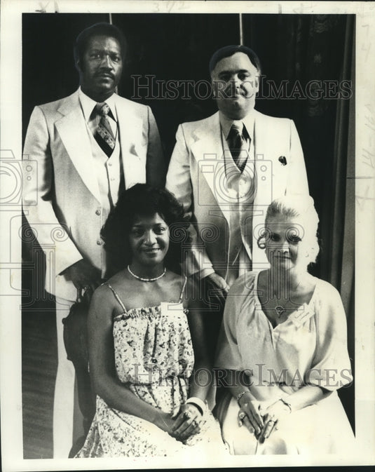 1978 Press Photo Inaugural committeeman Leon Fulton & Dave Burrus - Historic Images