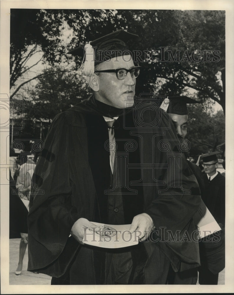 1967 Press Photo Engelbert Wolfgang Fritschi West Germany, Tulane graduation