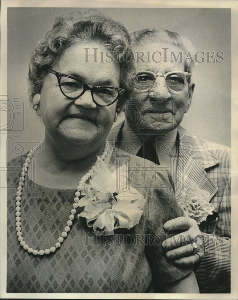 1974 Press Photo Mr, &amp; Mrs. Charles Fuselier Celebrate 50th Wedding Anniversary- Historic Images