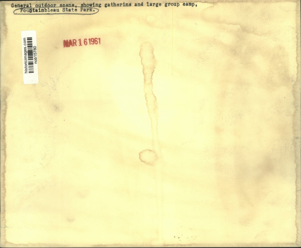 1961 Press Photo General outdoor scene at Fontainbleau State Park - nob15780