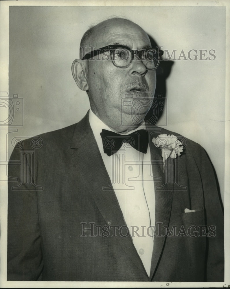 1957 Press Photo Joseph Garfunkel, President, Senior Citizens Club, Jewish Ctr.