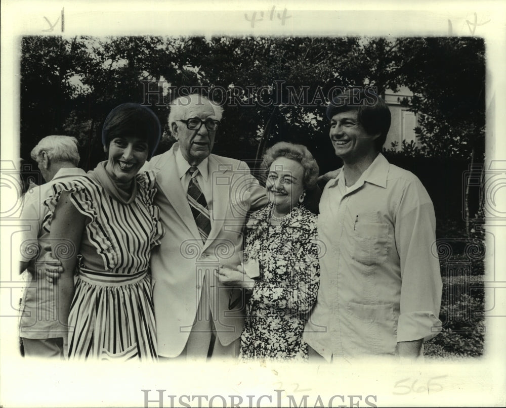 1978 Press Photo Mrs. Allen Lill, Mr. &amp; Mrs. Felix W. Gaudin, Charles Fasterling- Historic Images