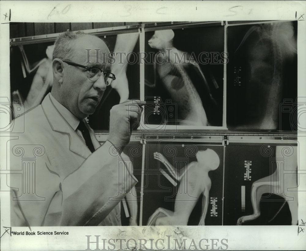 1969 Press Photo Anthropologist Dr. James Gavin at the University of Missouri
