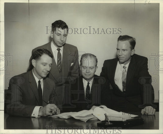 1957 Press Photo Directors of the newly formed LeBlanc-Parr, Inc. - nob16954