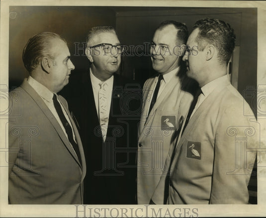 1965 Press Photo J.B. Delerno and members of Louisiana Restaurant Association