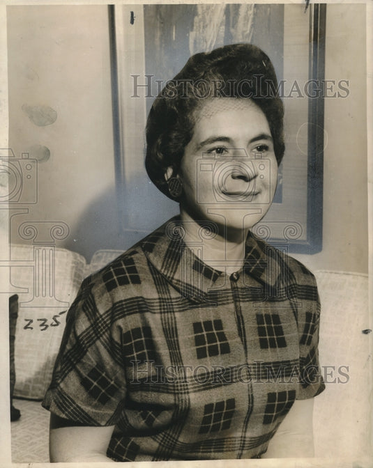 1959 Press Photo Mrs. Miles Gebauer, Jr., president of Silhouette Club