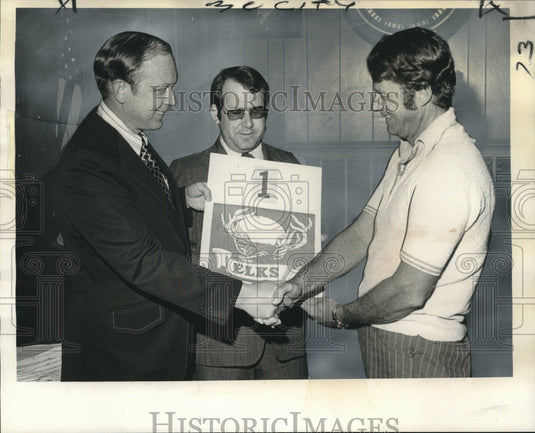 1972 Press Photo Principals for position in the Elks Krewe of Orleanians Parade- Historic Images