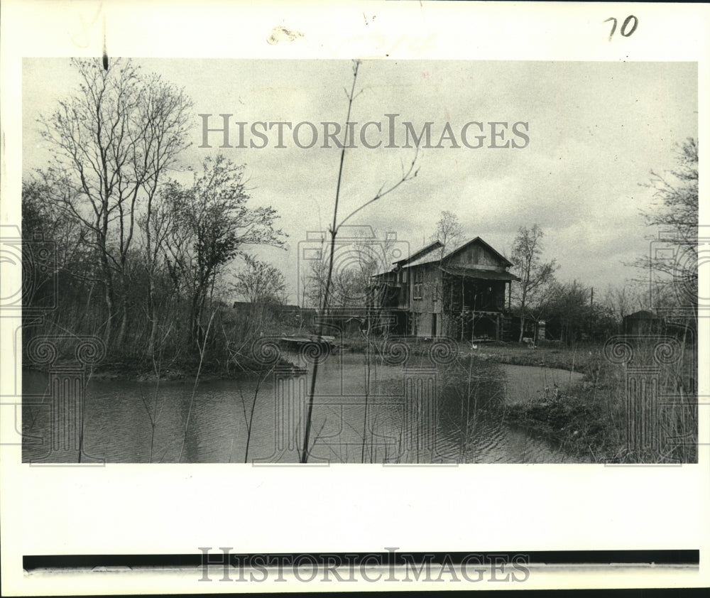 1979 Press Photo John Geldersma&#39;s cotton gin home near Henderson, Louisiana- Historic Images