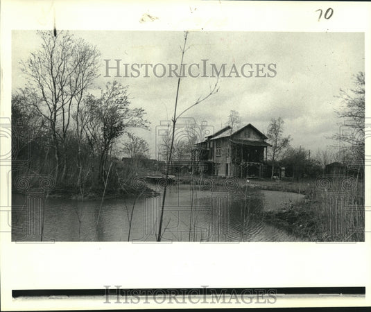 1979 Press Photo John Geldersma's cotton gin home near Henderson, Louisiana- Historic Images