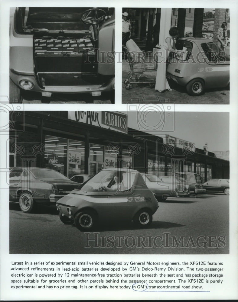 1977 Press Photo Cars exhibited at General Motors transcontinental road show