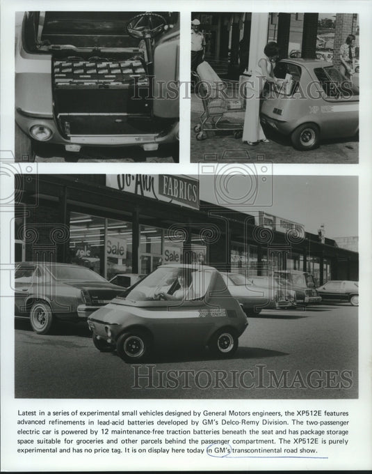 1977 Press Photo Cars exhibited at General Motors transcontinental road show