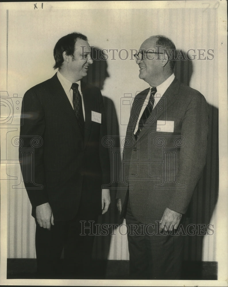 1973 Press Photo Howard Weil reps gather for sales meeting at Monteleone Hotel- Historic Images