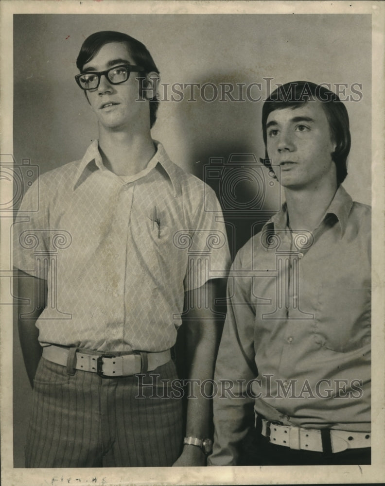 1972 Press Photo Daniel Fleming and David Landeche- Historic Images