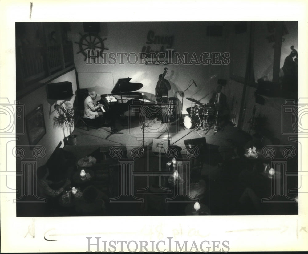 1991 Press Photo Snug Harbor comes alive with the sounds of the Ellis Marsalis- Historic Images