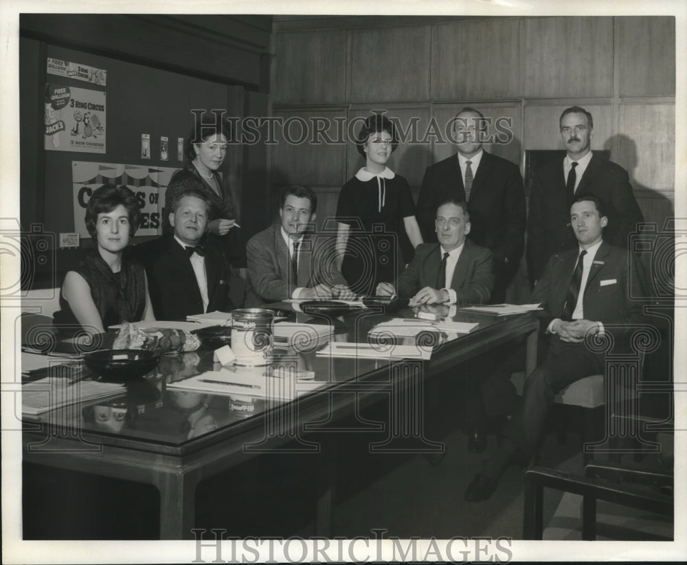 1961 Press Photo Advertising officials visiting New Orleans from France- Historic Images