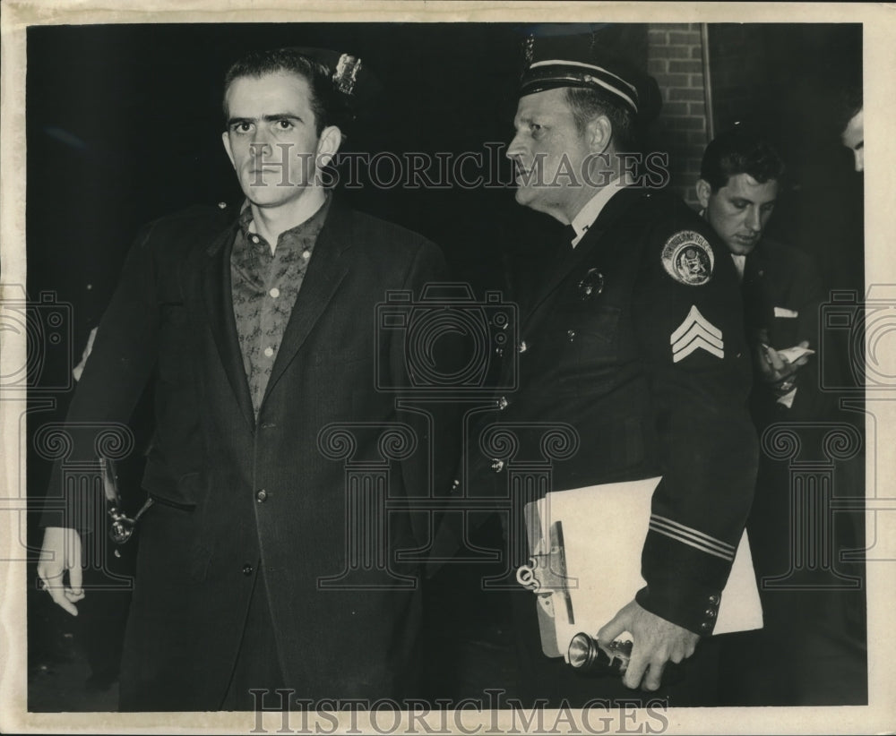 1964 Press Photo Albert Wegman, Albert Frank Gordion and Sergeant Voght