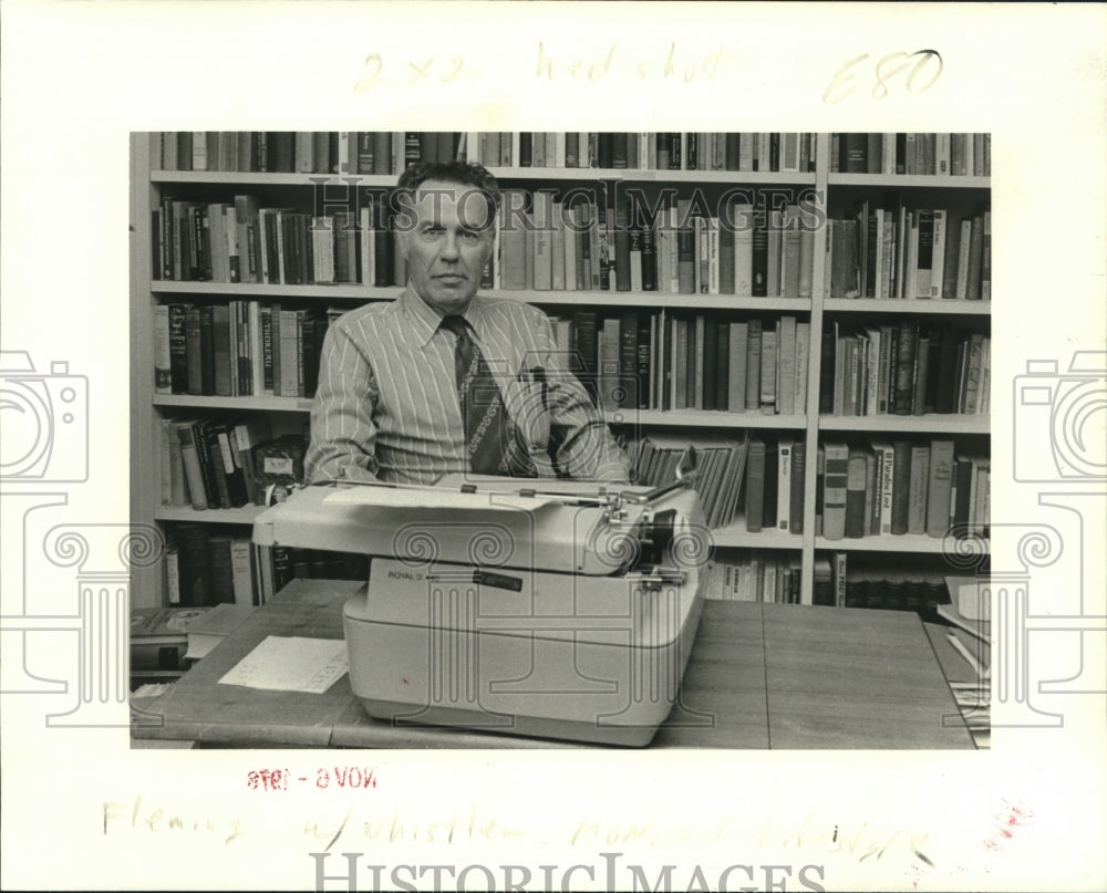 1978 Press Photo Dr. Gordon Fleming, professor at the University of New Orleans- Historic Images