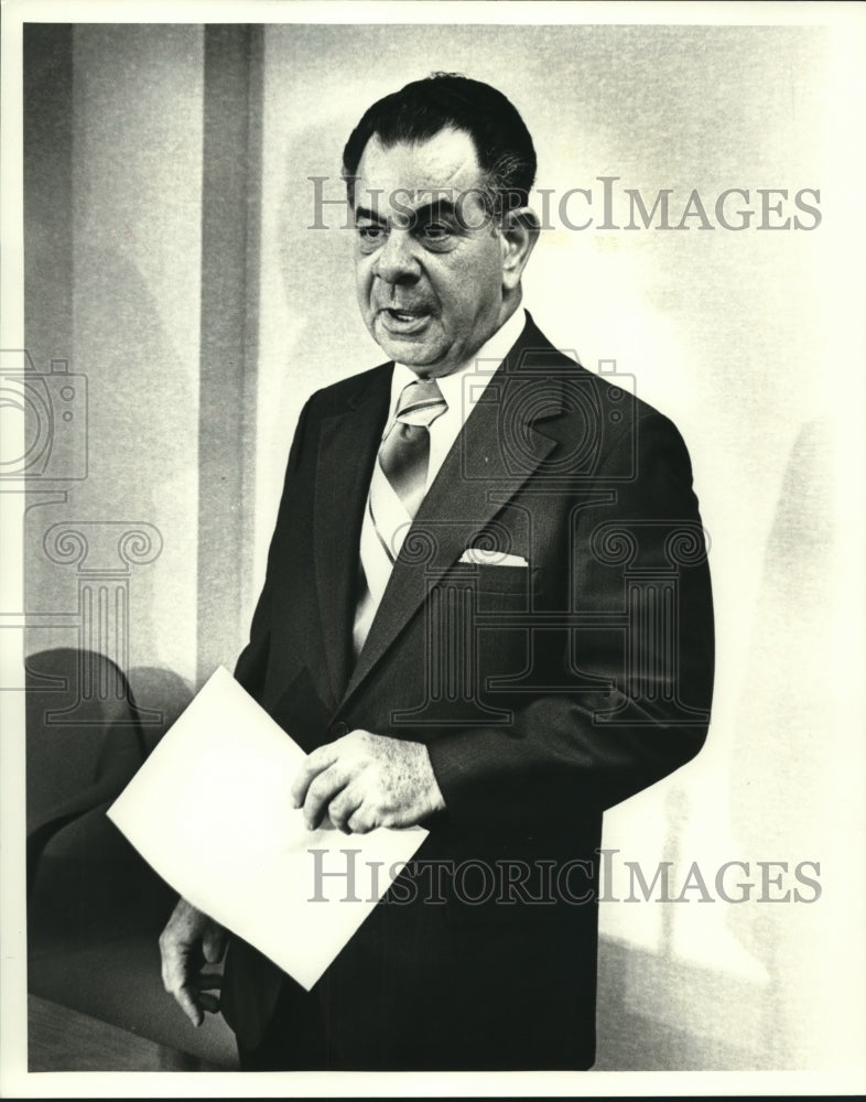 1979 Press Photo Andrew George, Jefferson Parish Sheriff - nob20167