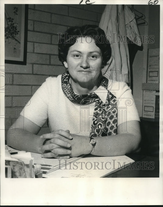 1971 Press Photo Dr. Mary Good urges better counseling in high schools.- Historic Images