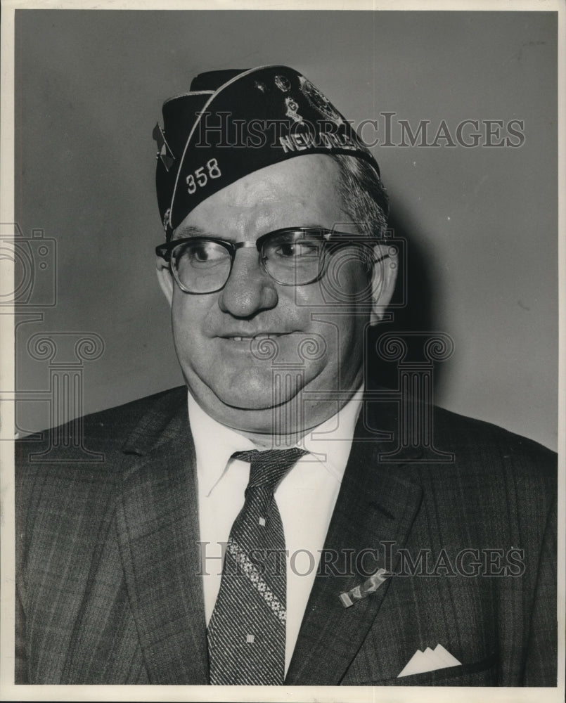 1963 Press Photo Edward Gerlinger, Commander American League Post #358- Historic Images