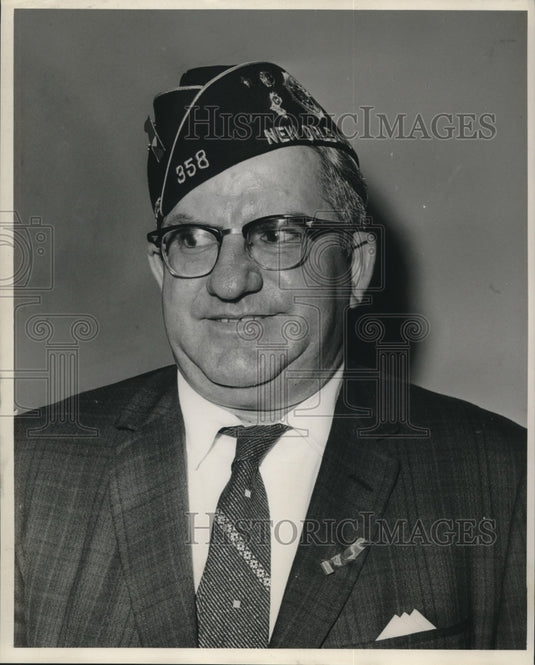 1963 Press Photo Edward Gerlinger, Commander American League Post