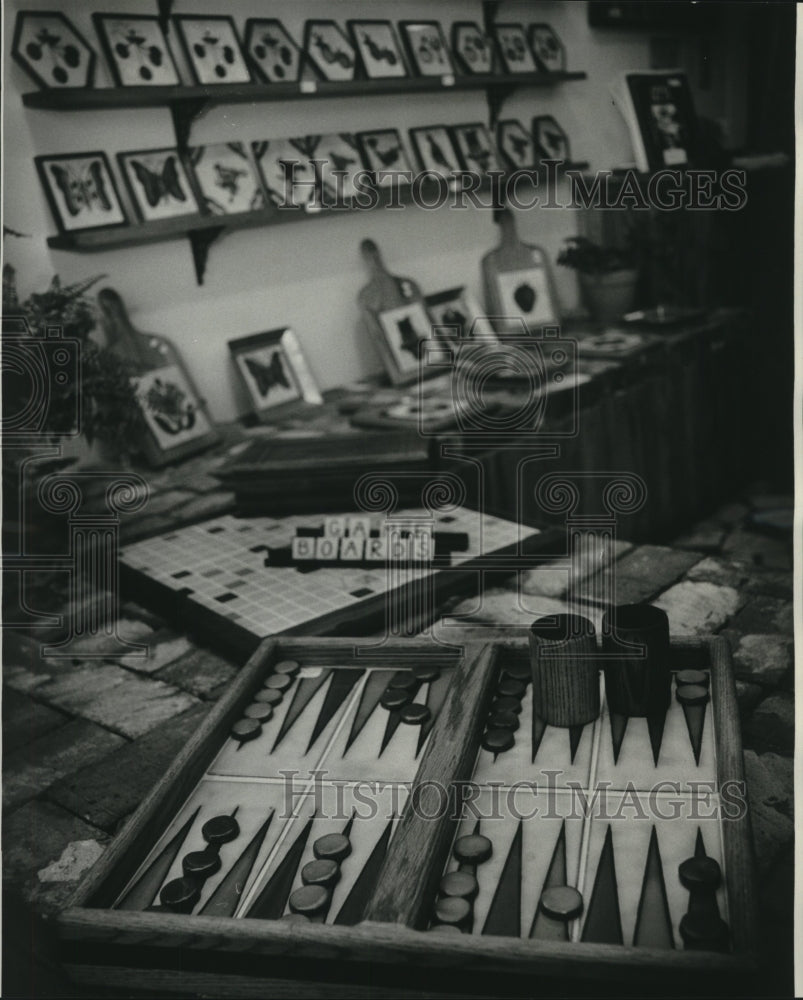 1976 Press Photo Backgammon game- Historic Images