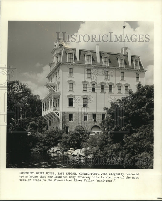 Press Photo Restored Goodspeed Opera House in East Haddam, Connecticut