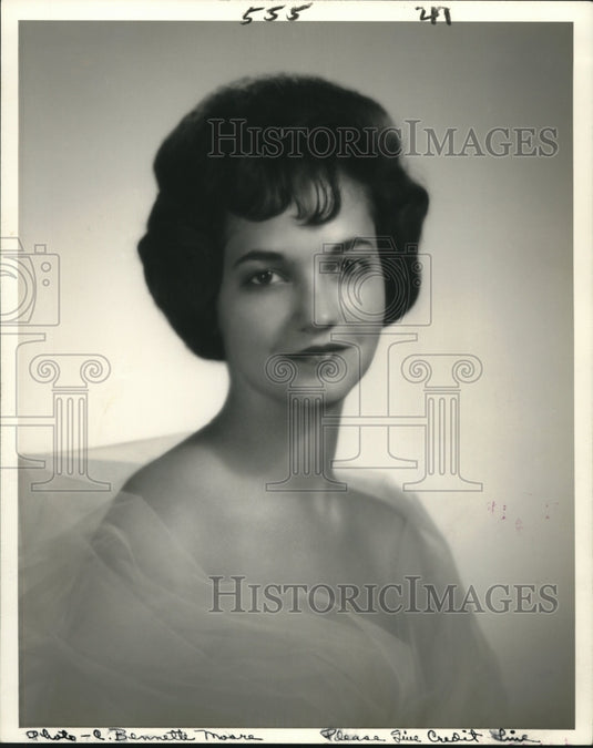 1963 Press Photo Krewe of Mystery Ball Maid Jan Claire Geoghehgan- Historic Images
