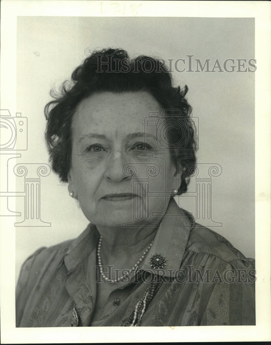 1984 Press Photo Mrs. Wilson Gibson of Freedoms Foundation, New Orleans Chapter- Historic Images