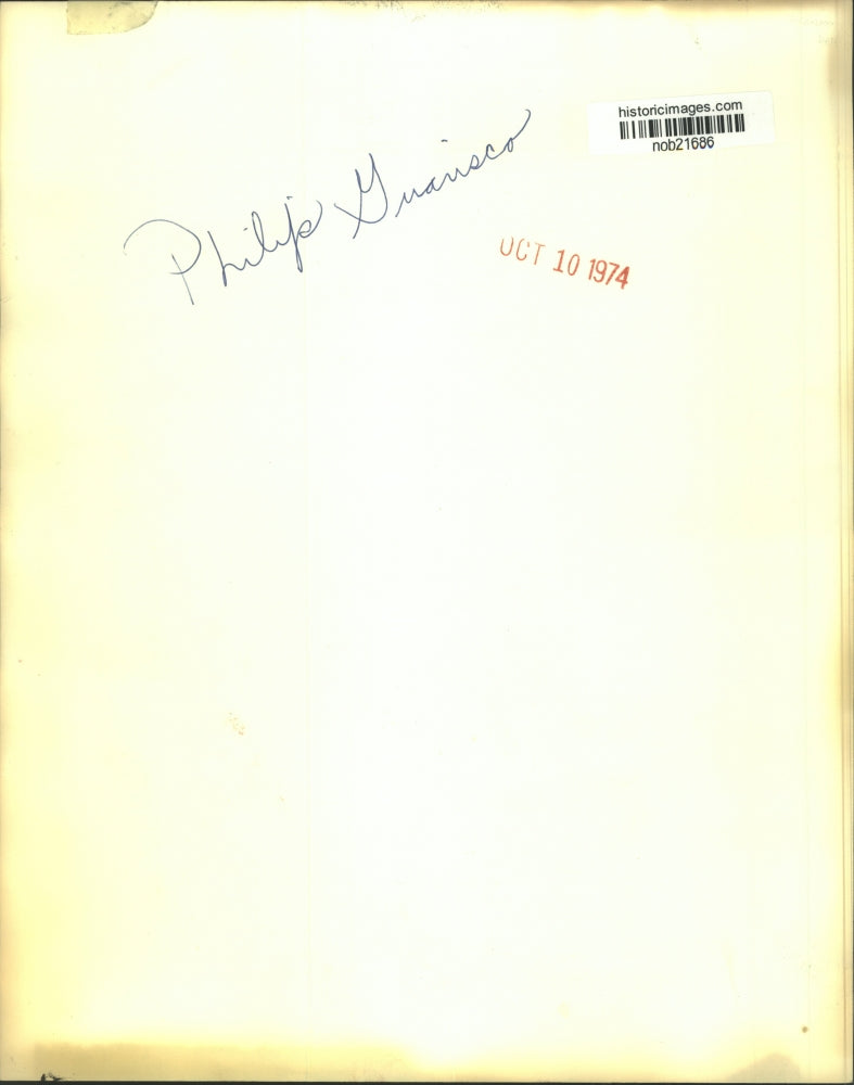 1974 Press Photo Photographer Philip Guarisco Smiling - nob21686