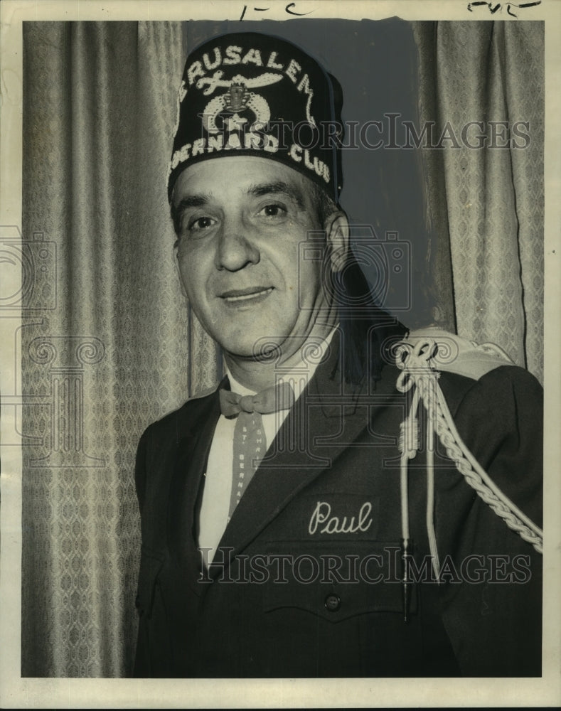 1970 Press Photo Paul Graffia installed St. Bernard Shrine Club president - Historic Images