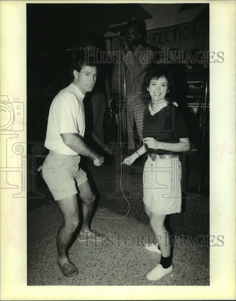  Press Photo John Guillory &amp; Brigid Mineo, boogie at the American Legion Dance- Historic Images