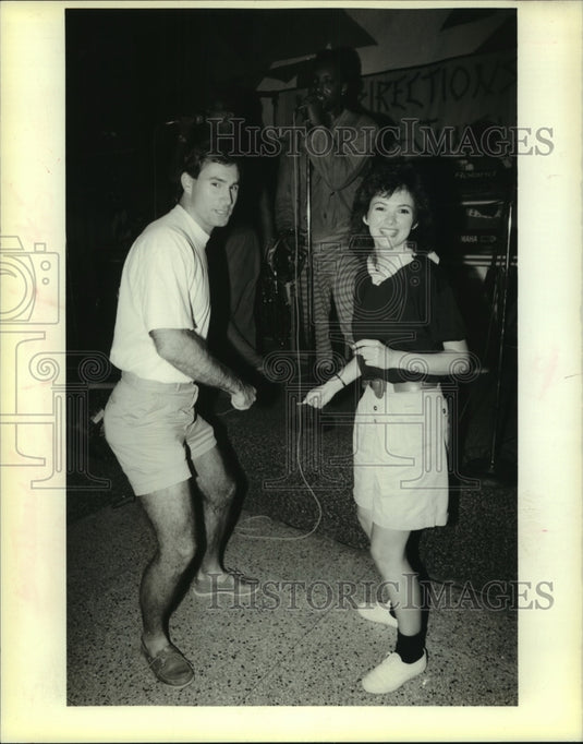  Press Photo John Guillory & Brigid Mineo, boogie at the American Legion Dance- Historic Images