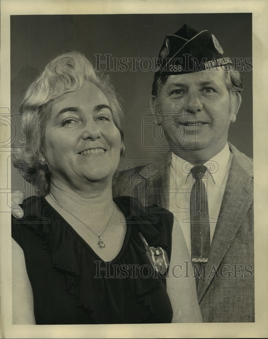 1974 Press Photo Legion Officers, Pontchartrain Post