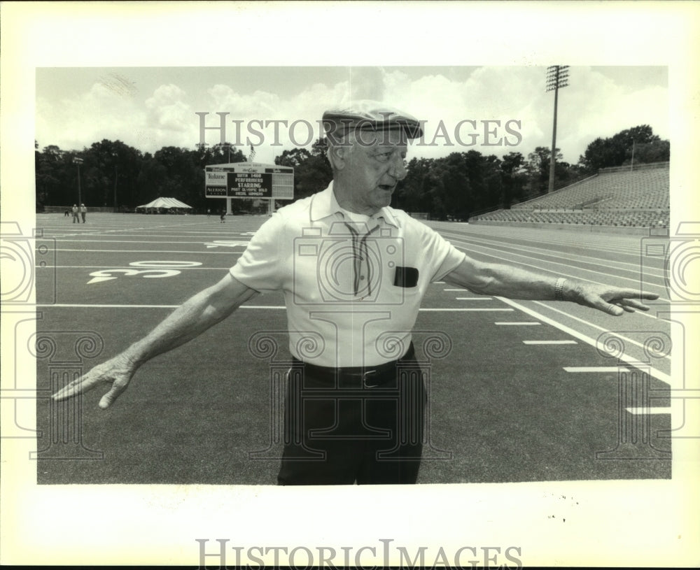 1992 Press Photo John Guercio Sr. at the grand opening of Tad Gormley Stadium- Historic Images