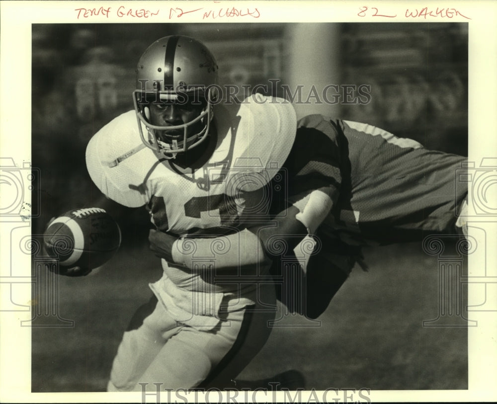 1980 Press Photo Terrance Green on the football field. - nob22709- Historic Images