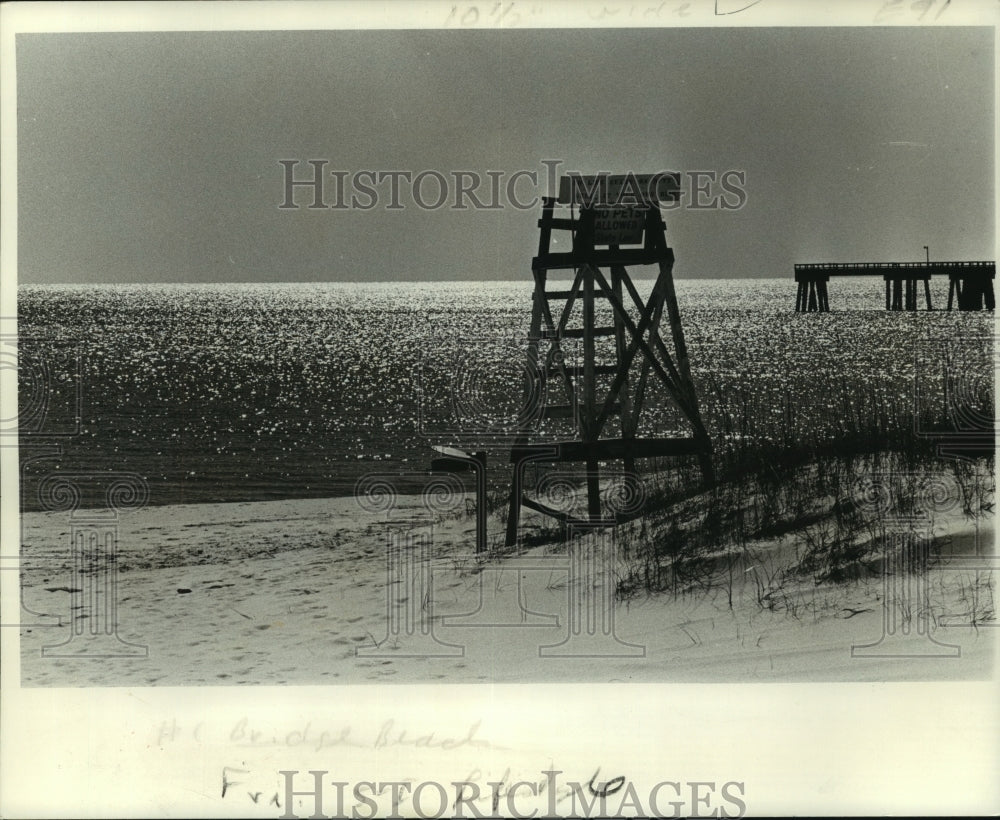1978 Press Photo Gulf Coast Beach in Winter Provides Solitude and Beauty