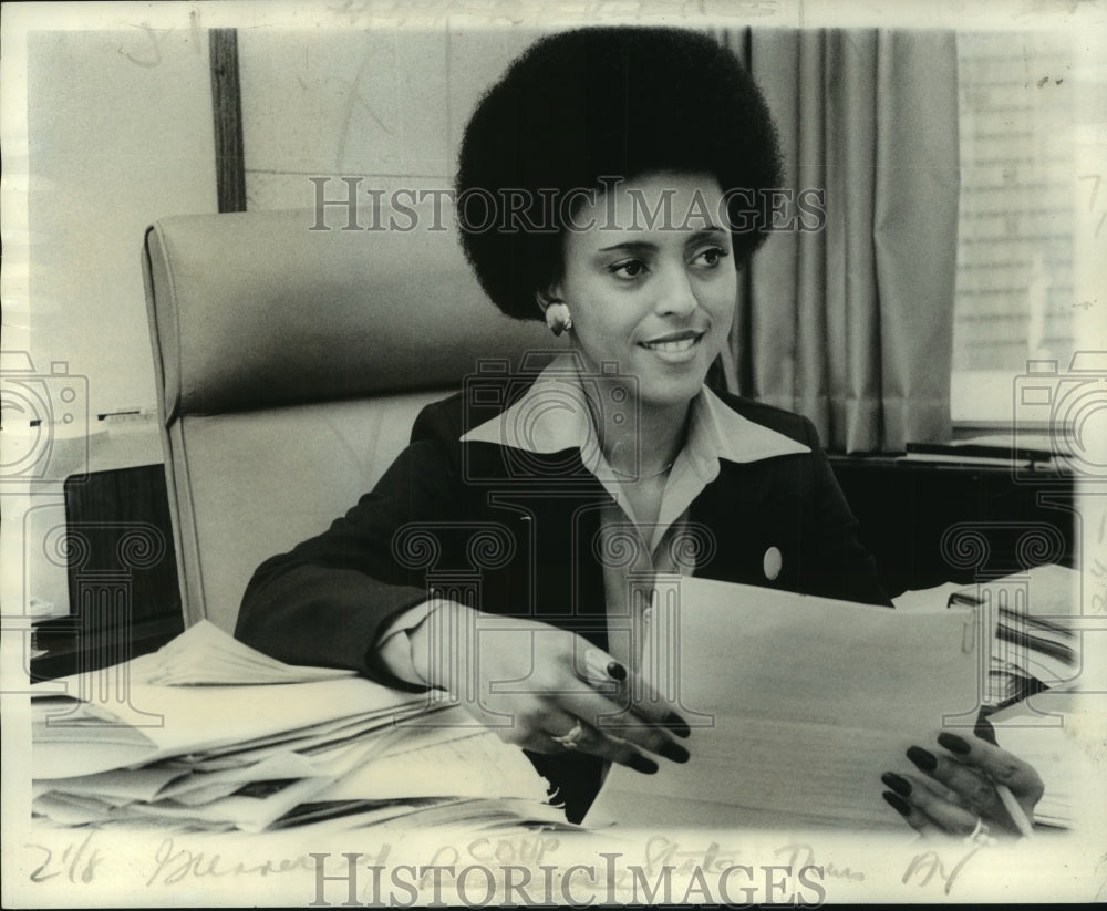 1978 Press Photo Economic Development director Sandra Gunner- Historic Images