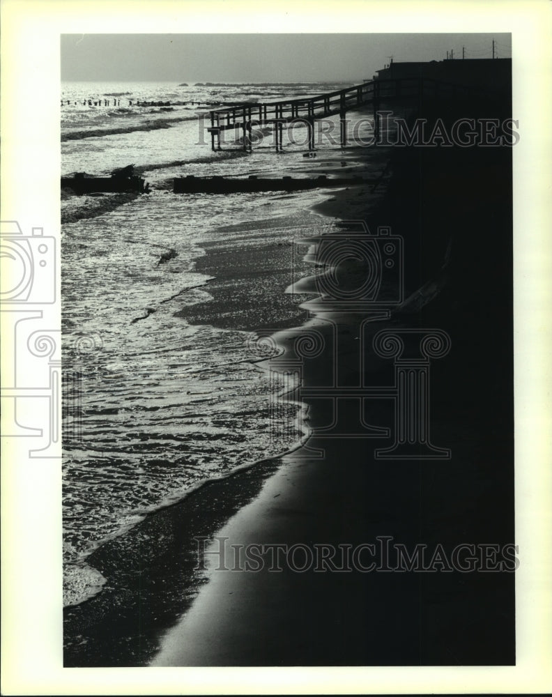 1990 Press Photo View of Grand Isle coastline- Historic Images