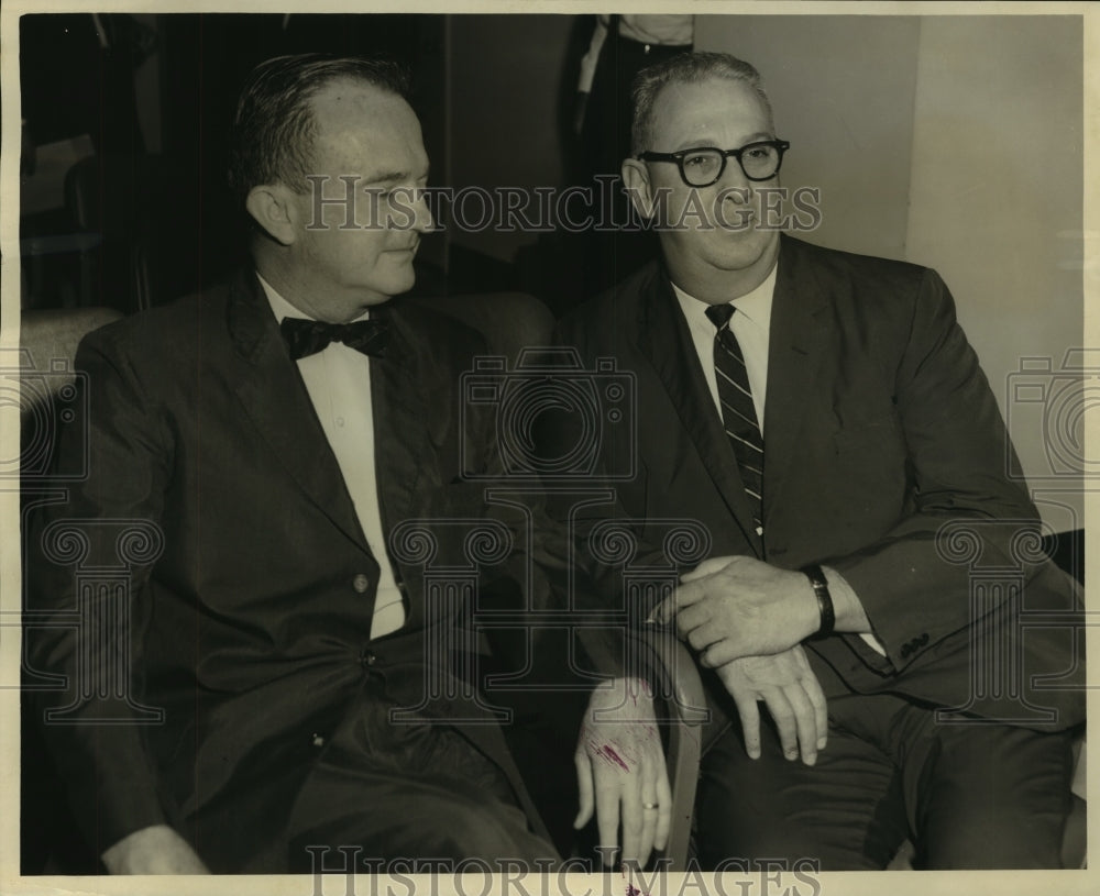 1965 Press Photo James W. Martin and J. Lucian Gilbert- Maritime Hearing