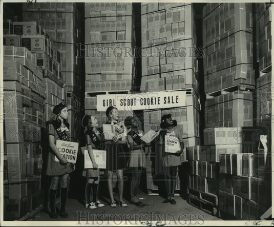 1970 Press Photo Southeast Louisiana Girl Scout Council' annual cookie sale - Historic Images