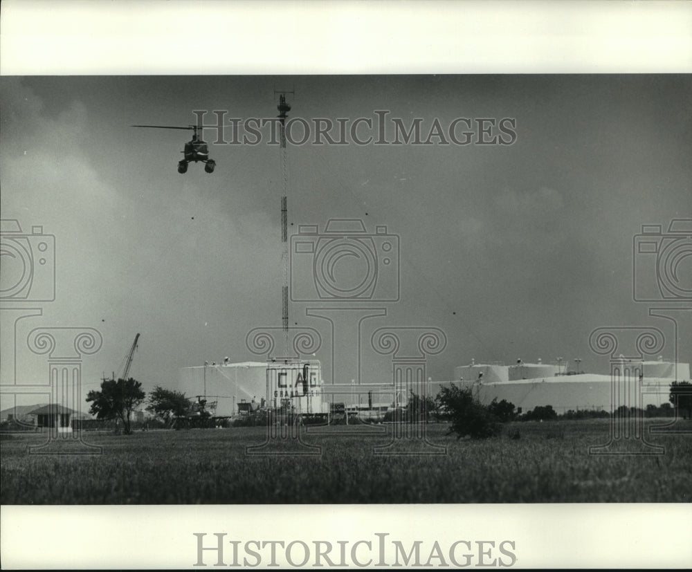 1974 Press Photo C.A.G. Plant in Grand Isle, Louisiana- Historic Images