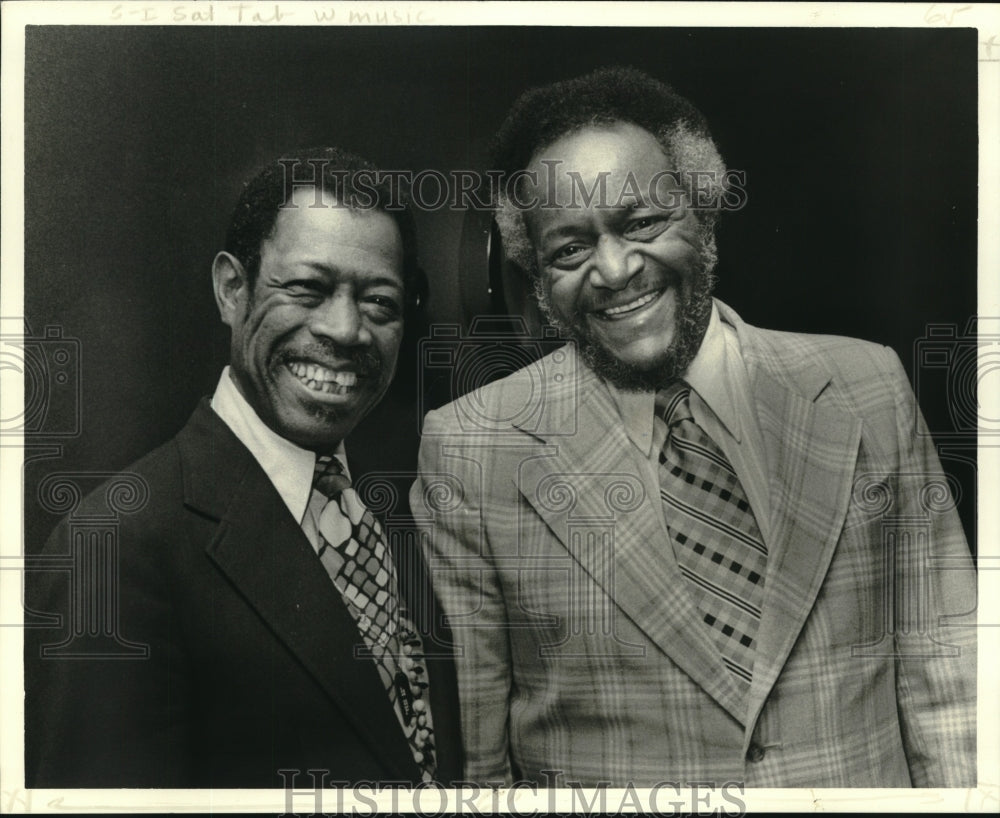 1978 Press Photo Al Grey and Jimmy Forrest of Count Basie splinter group- Historic Images